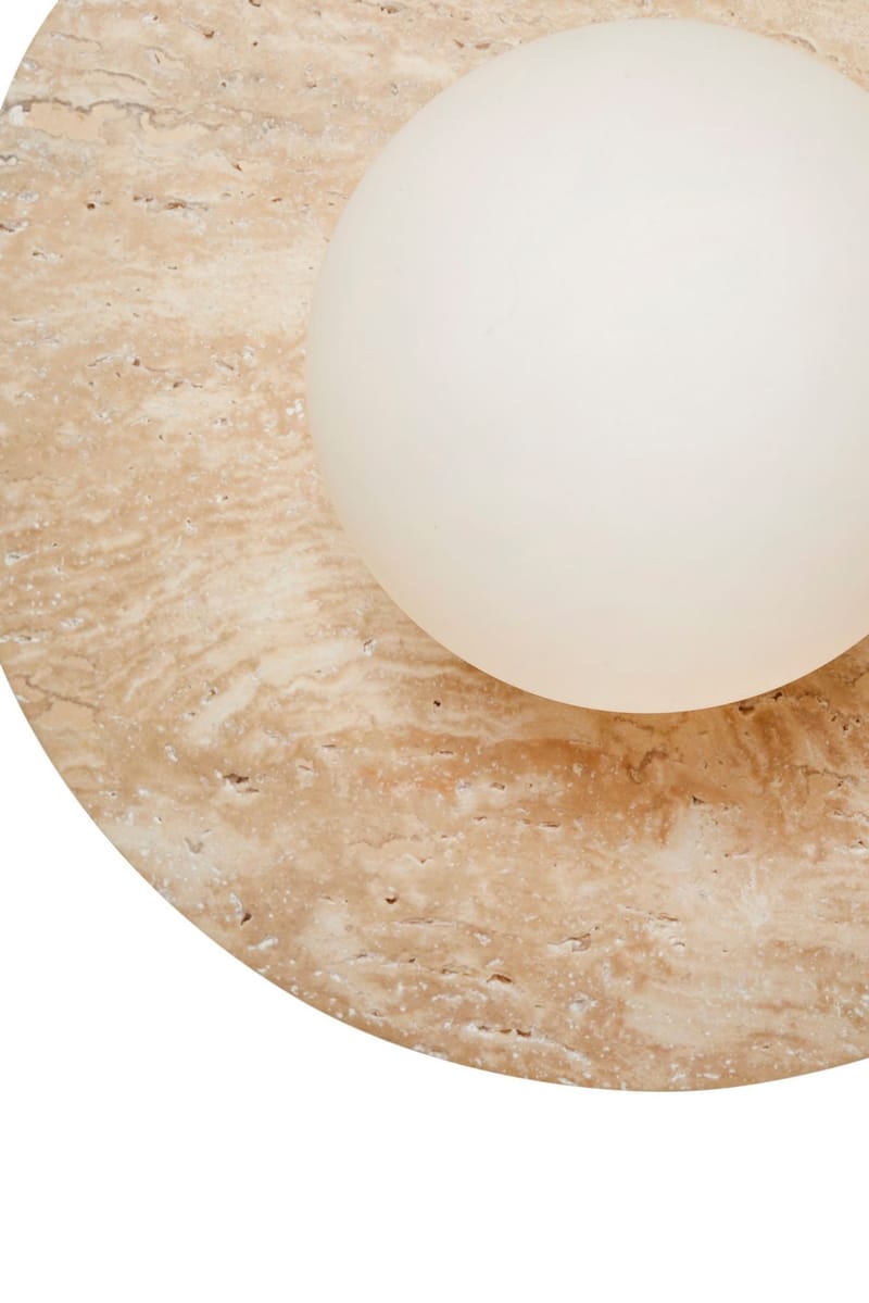 Kummer væglampe 12 cm rund - Beige og Hvid - Belysning - Lamper & indendørsbelysning - Væglampe