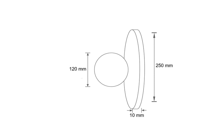Kummer væglampe 12 cm rund - Beige og Hvid - Belysning - Lamper & indendørsbelysning - Væglampe
