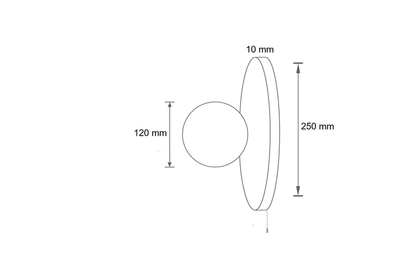 Kummer væglampe 12 cm rund - Beige - Belysning - Lamper & indendørsbelysning - Væglampe