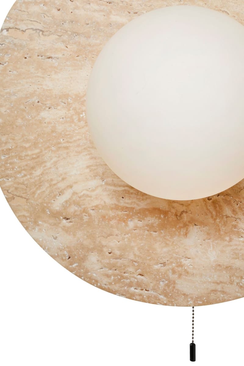 Kummer væglampe 12 cm rund - Beige - Belysning - Lamper & indendørsbelysning - Væglampe