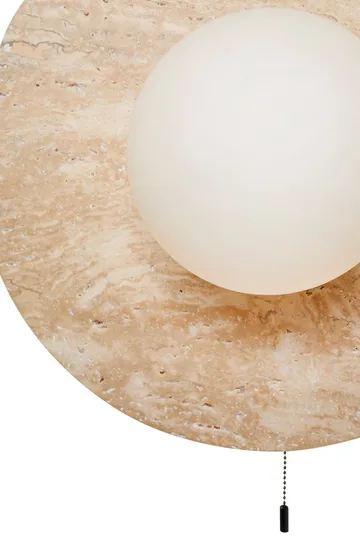 Kummer væglampe 12 cm rund - Beige - Belysning - Lamper & indendørsbelysning - Væglampe