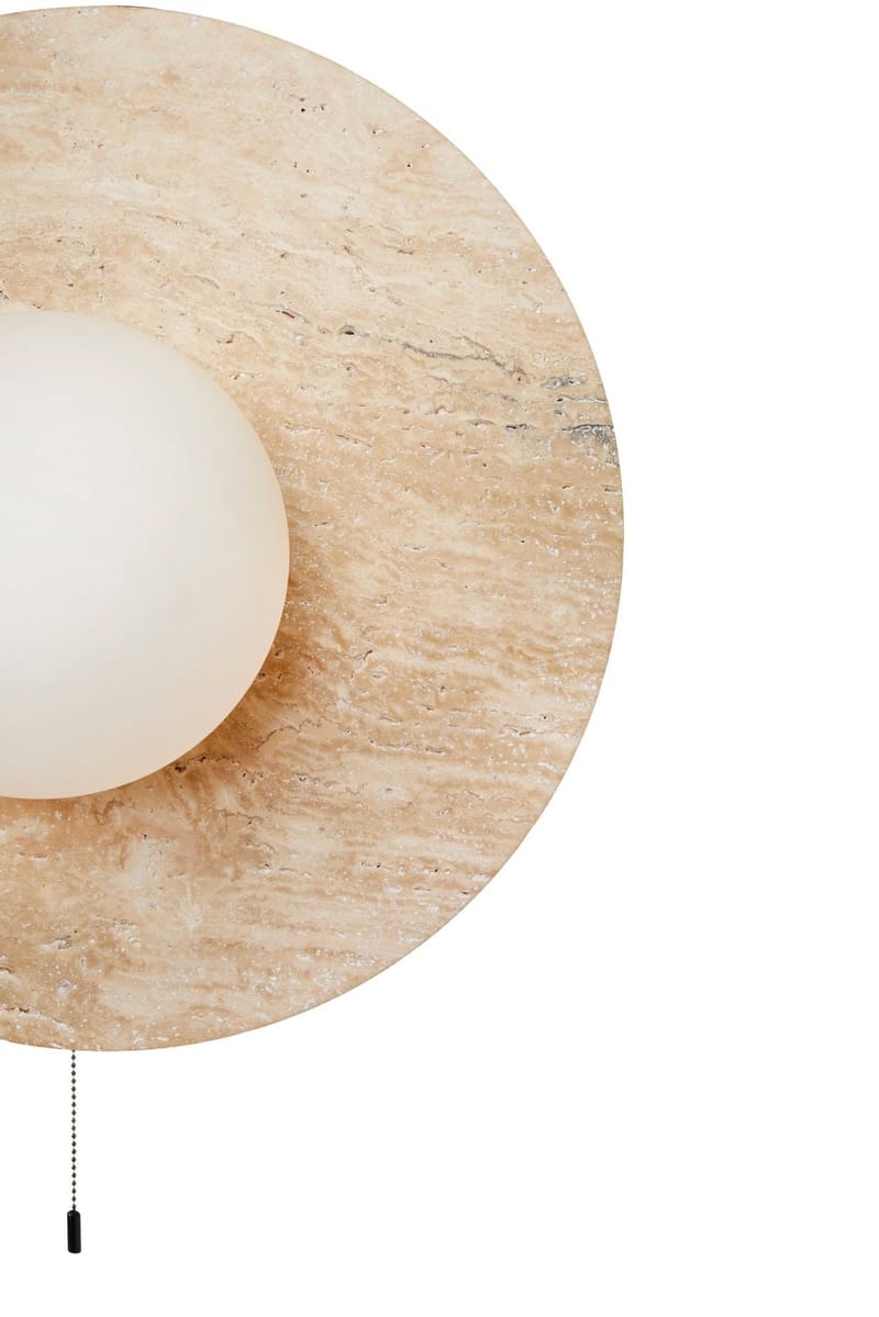 Kummer væglampe 12 cm rund - Beige - Belysning - Lamper & indendørsbelysning - Væglampe