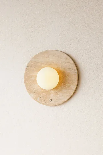 Kummer væglampe 12 cm rund - Beige - Belysning - Lamper & indendørsbelysning - Væglampe