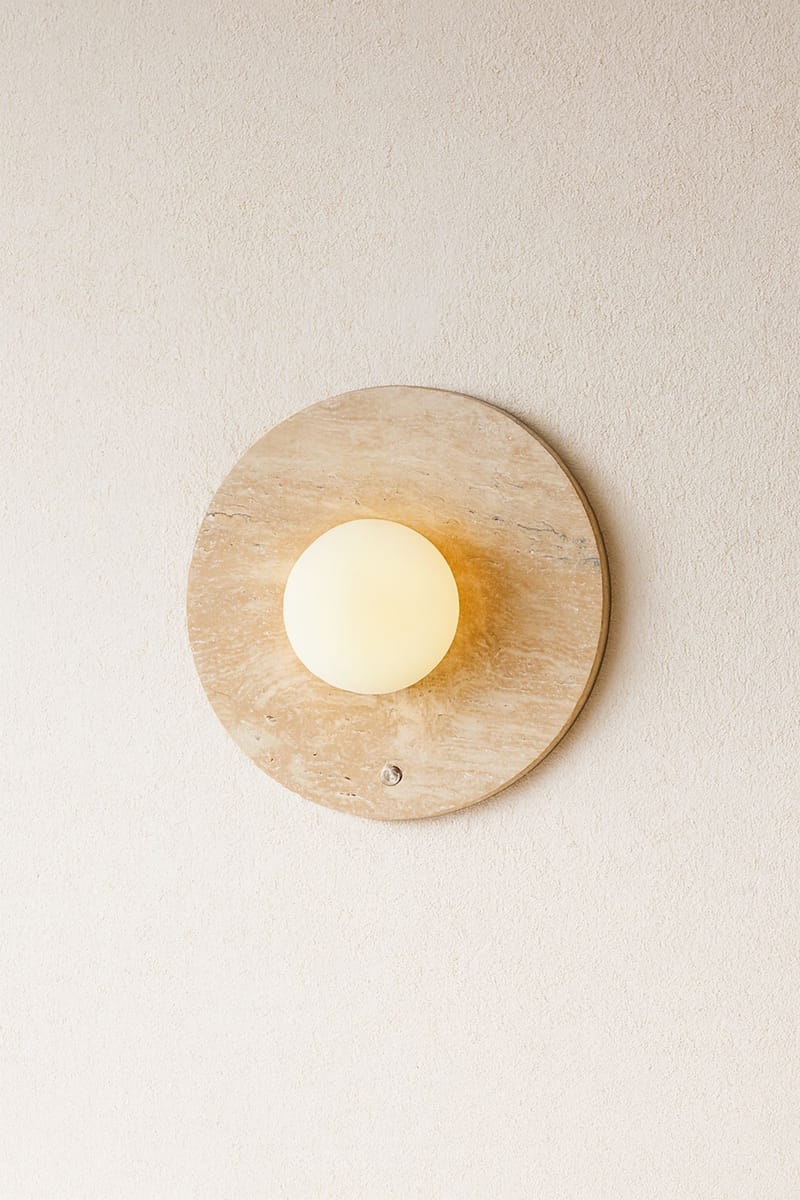 Kummer væglampe 12 cm rund - Beige - Belysning - Lamper & indendørsbelysning - Væglampe