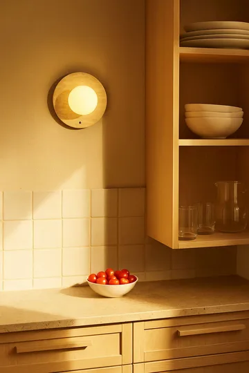Kummer væglampe 12 cm rund - Beige - Belysning - Lamper & indendørsbelysning - Væglampe