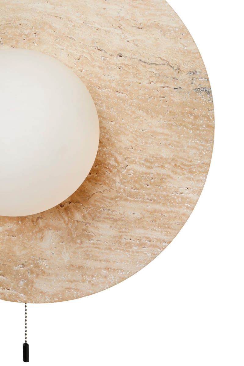 Kummer væglampe 12 cm rund - Beige - Belysning - Lamper & indendørsbelysning - Væglampe