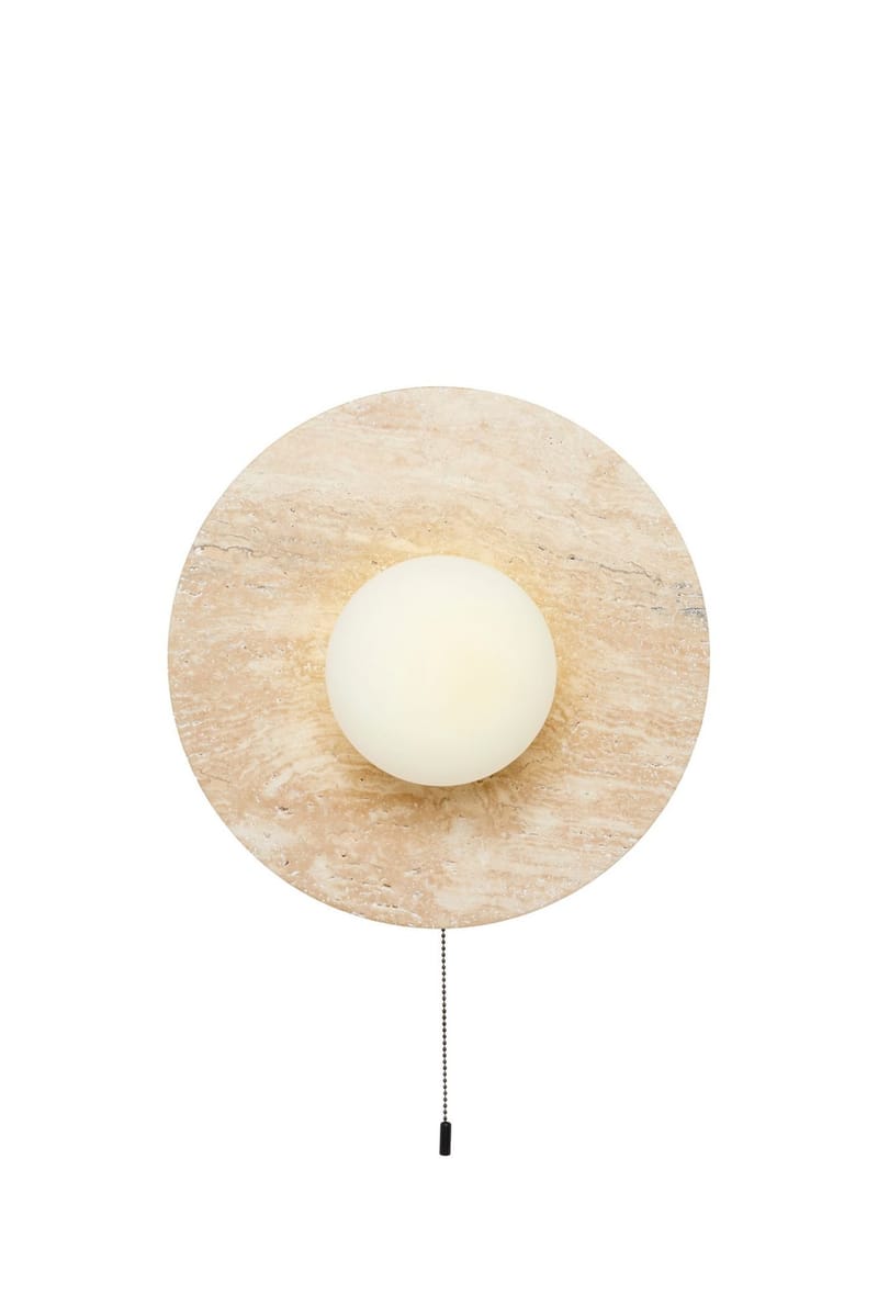 Kummer væglampe 12 cm rund - Beige - Belysning - Lamper & indendørsbelysning - Væglampe