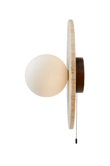 Kummer væglampe 12 cm rund - Beige - Belysning - Lamper & indendørsbelysning - Væglampe