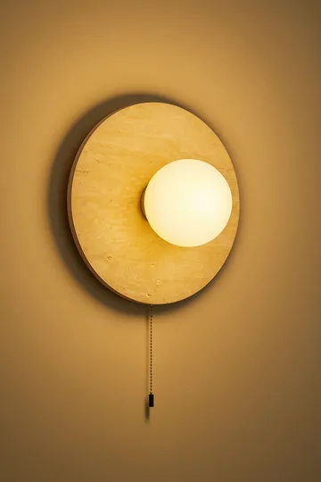 Kummer væglampe 12 cm rund - Beige - Belysning - Lamper & indendørsbelysning - Væglampe