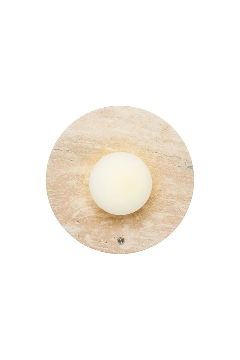Kummer væglampe 12 cm rund, Beige