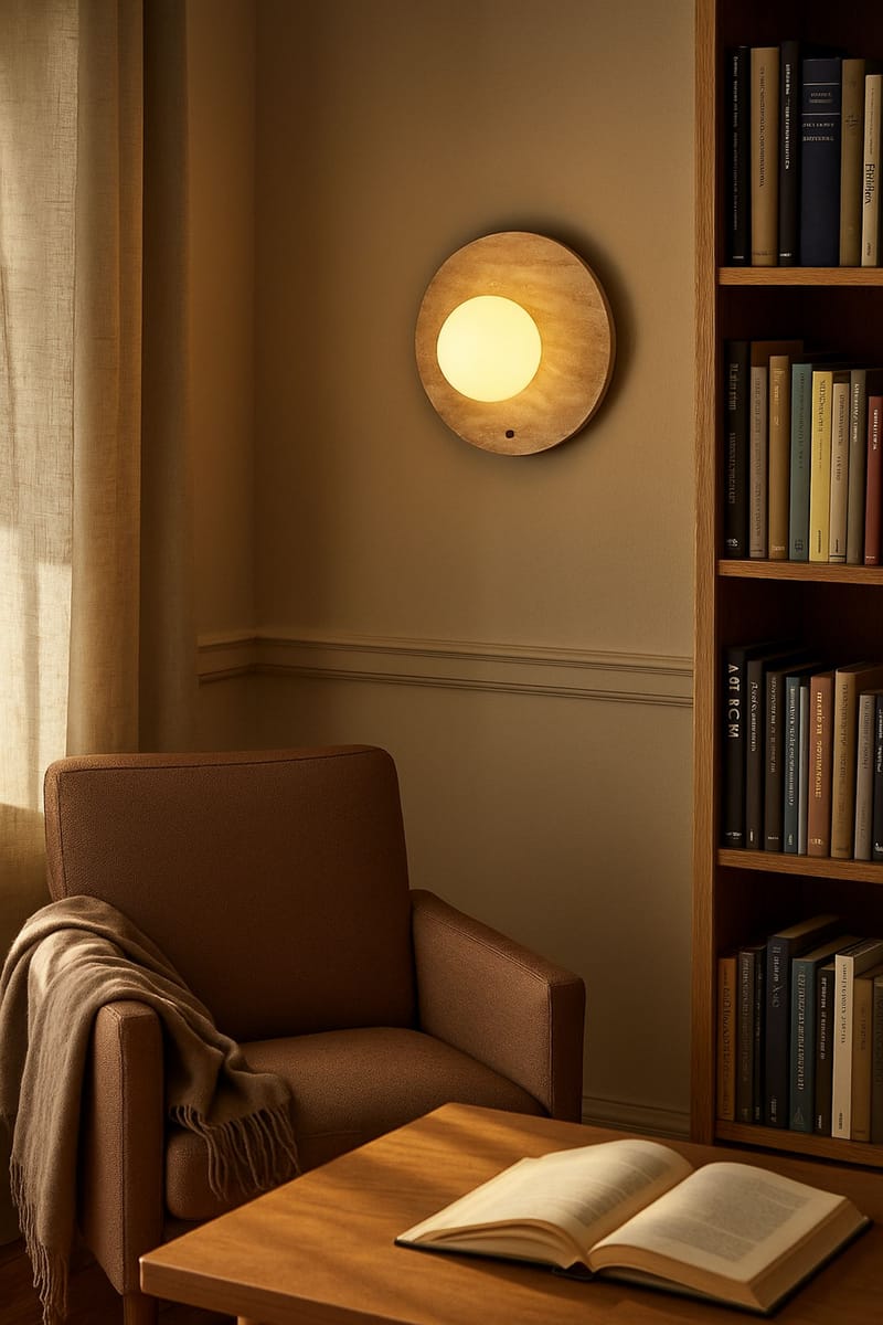 Kummer væglampe 12 cm rund - Beige - Belysning - Lamper & indendørsbelysning - Væglampe