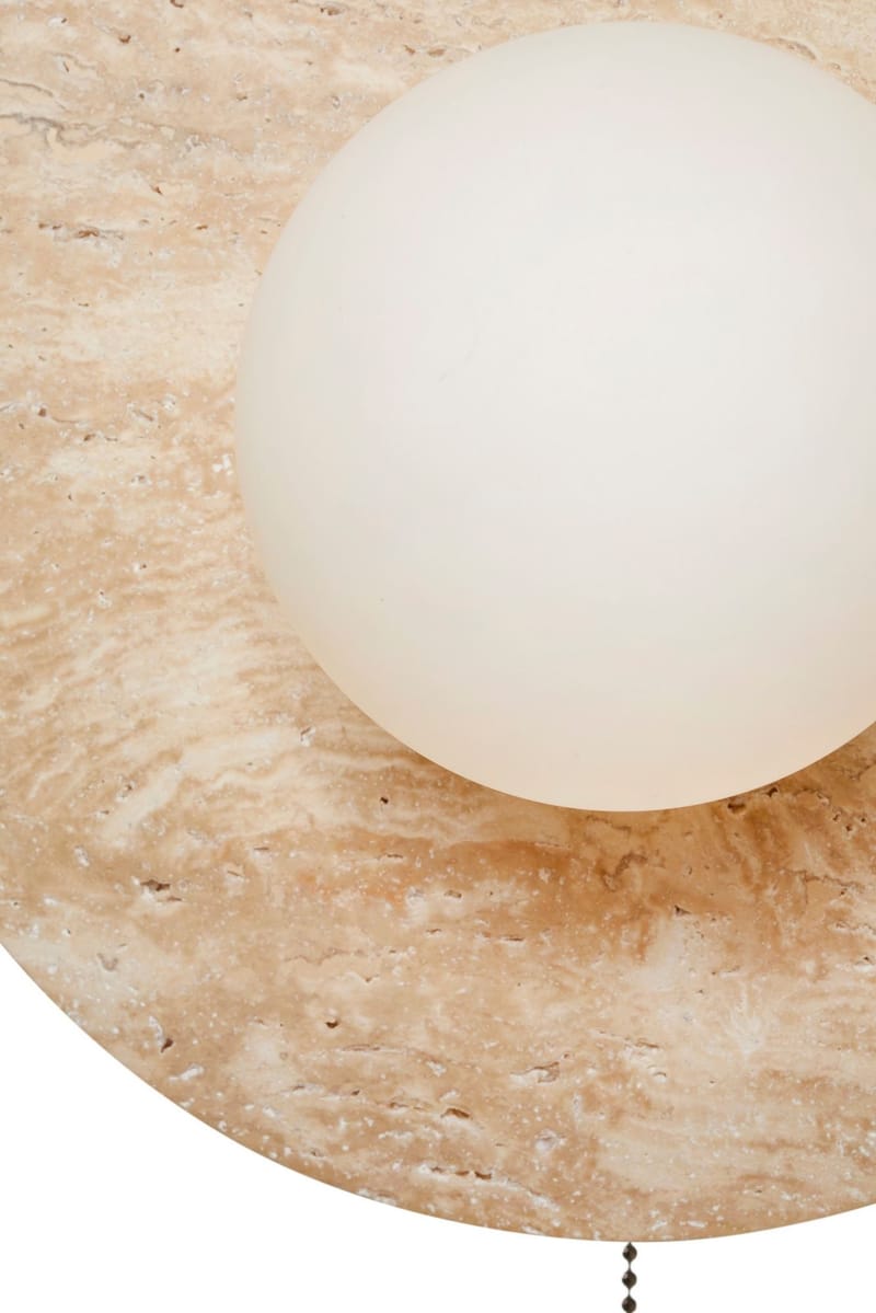 Kummer væglampe 12 cm rund - Beige - Belysning - Lamper & indendørsbelysning - Væglampe