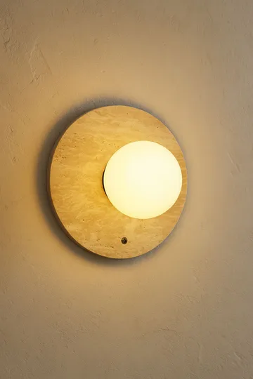 Kummer væglampe 12 cm rund - Beige - Belysning - Lamper & indendørsbelysning - Væglampe