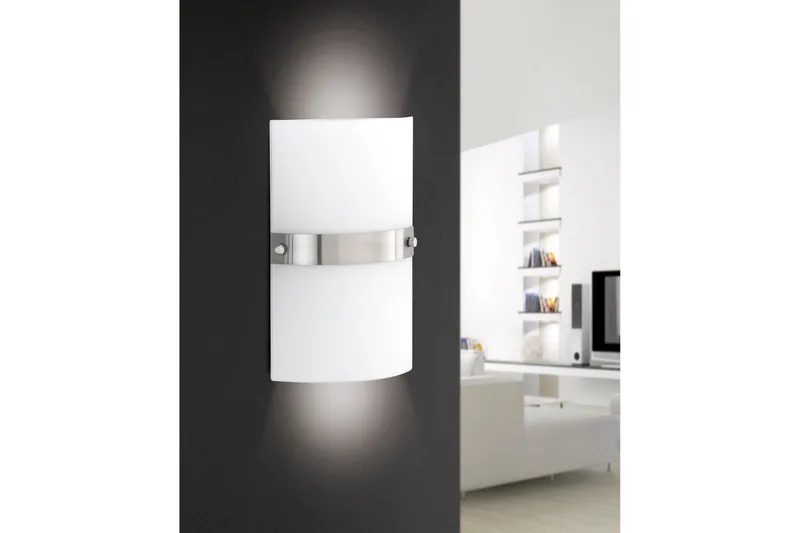 Kvadrat Væglampe Kvadrat - Hvid/Lysegrå - Belysning - Lamper & indendørsbelysning - Væglampe