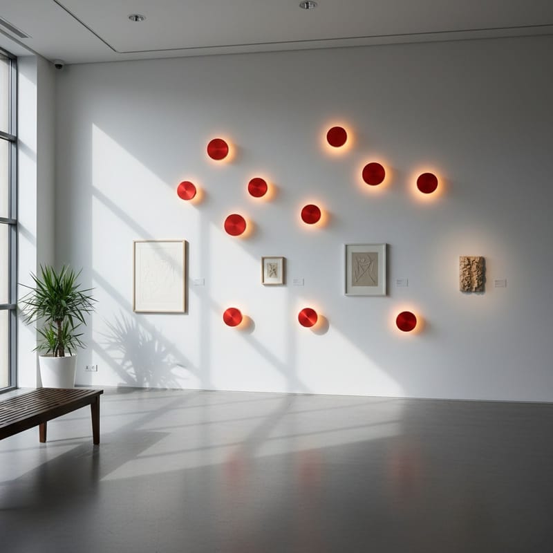 Loomba væglampe 15 cm rund - Rød - Belysning - Lamper & indendørsbelysning - Væglampe