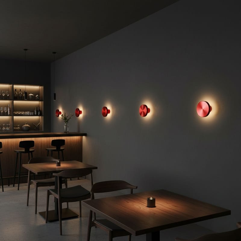 Loomba væglampe 15 cm rund - Rød - Belysning - Lamper & indendørsbelysning - Væglampe