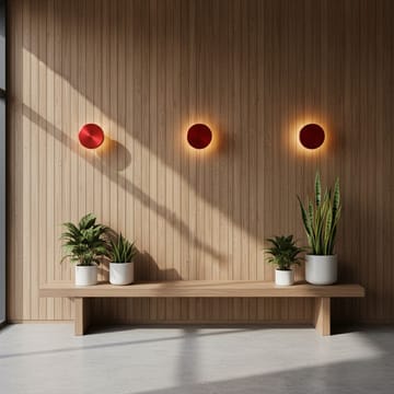 Loomba væglampe 15 cm rund - Rød - Belysning - Lamper & indendørsbelysning - Væglampe