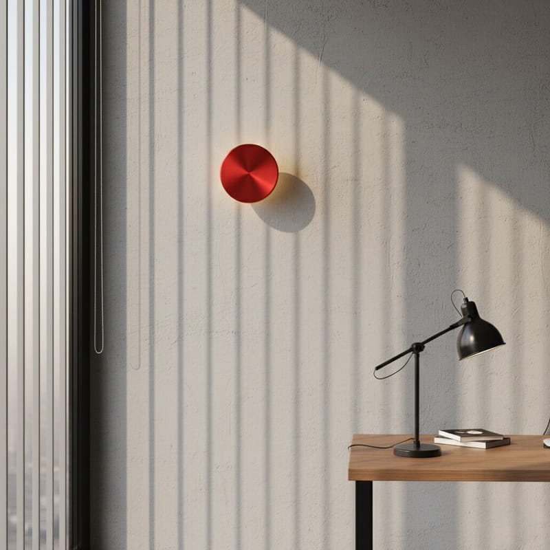 Loomba væglampe 15 cm rund - Rød - Belysning - Lamper & indendørsbelysning - Væglampe