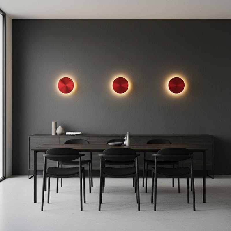 Loomba væglampe 20 cm rund - Rød - Belysning - Lamper & indendørsbelysning - Væglampe