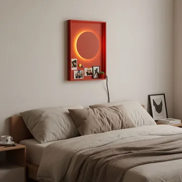 Loomba væglampe 45 cm - Rød - Belysning - Lamper & indendørsbelysning - Væglampe