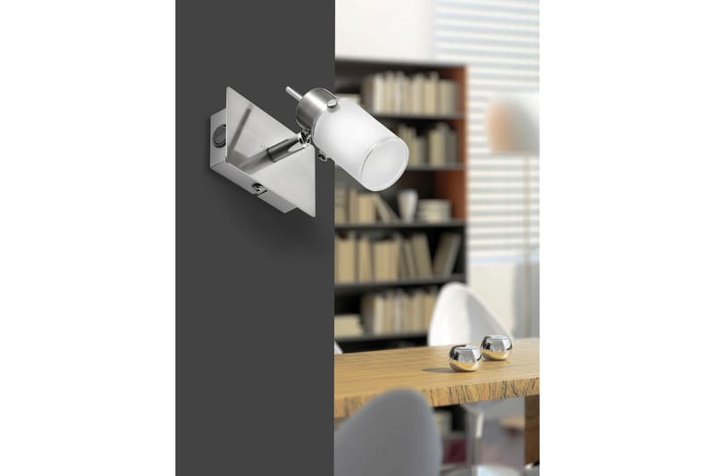MAX LED væglampe, stål - Sengelampe væg - Soveværelse lampe - Væglampe - Vægarmatur