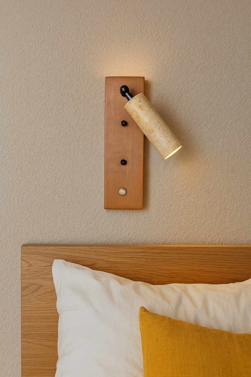 Orvyn væglampe 13 cm - Beige Eg - Belysning - Lamper & indendørsbelysning - Væglampe