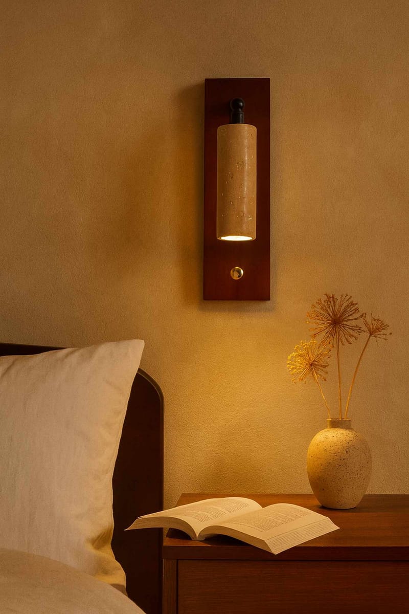 Orvyn væglampe 13 cm - Beige Valnød - Belysning - Lamper & indendørsbelysning - Væglampe