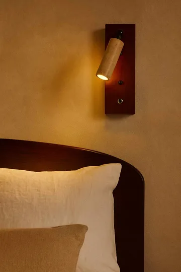 Orvyn væglampe 13 cm - Beige Valnød - Belysning - Lamper & indendørsbelysning - Væglampe