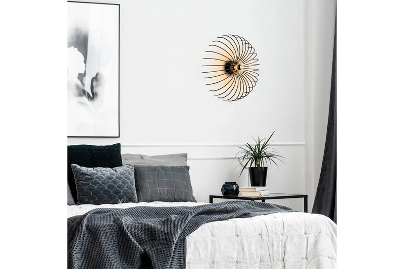 Væglampe Subbersta Sort - Diameter: 16 cm - Belysning - Lamper & indendørsbelysning - Soveværelse lampe