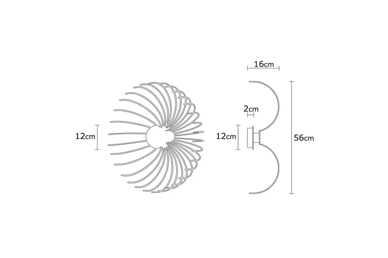 Væglampe Subbersta Sort - Diameter: 16 cm - Belysning - Lamper & indendørsbelysning - Soveværelse lampe