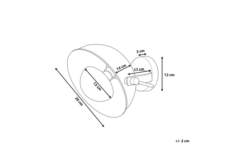 Thames Ii Væglampe 26 cm - Sort - Belysning - Lamper & indendørsbelysning - Væglampe