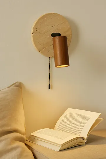Tharosel væglampe 21 cm - Beige Eg - Belysning - Lamper & indendørsbelysning - Væglampe