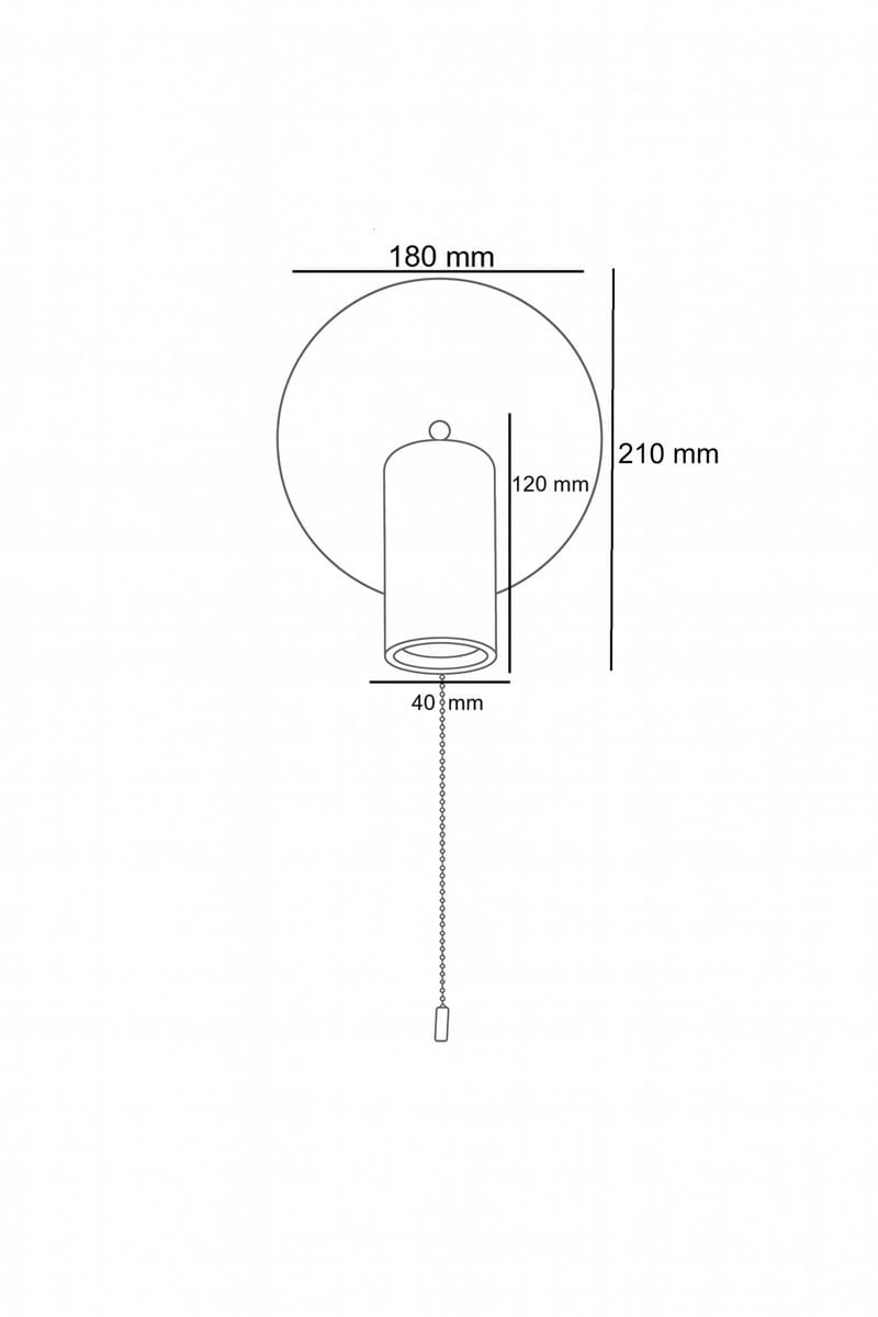 Tharosel væglampe 21 cm - Beige Valnød - Belysning - Lamper & indendørsbelysning - Væglampe