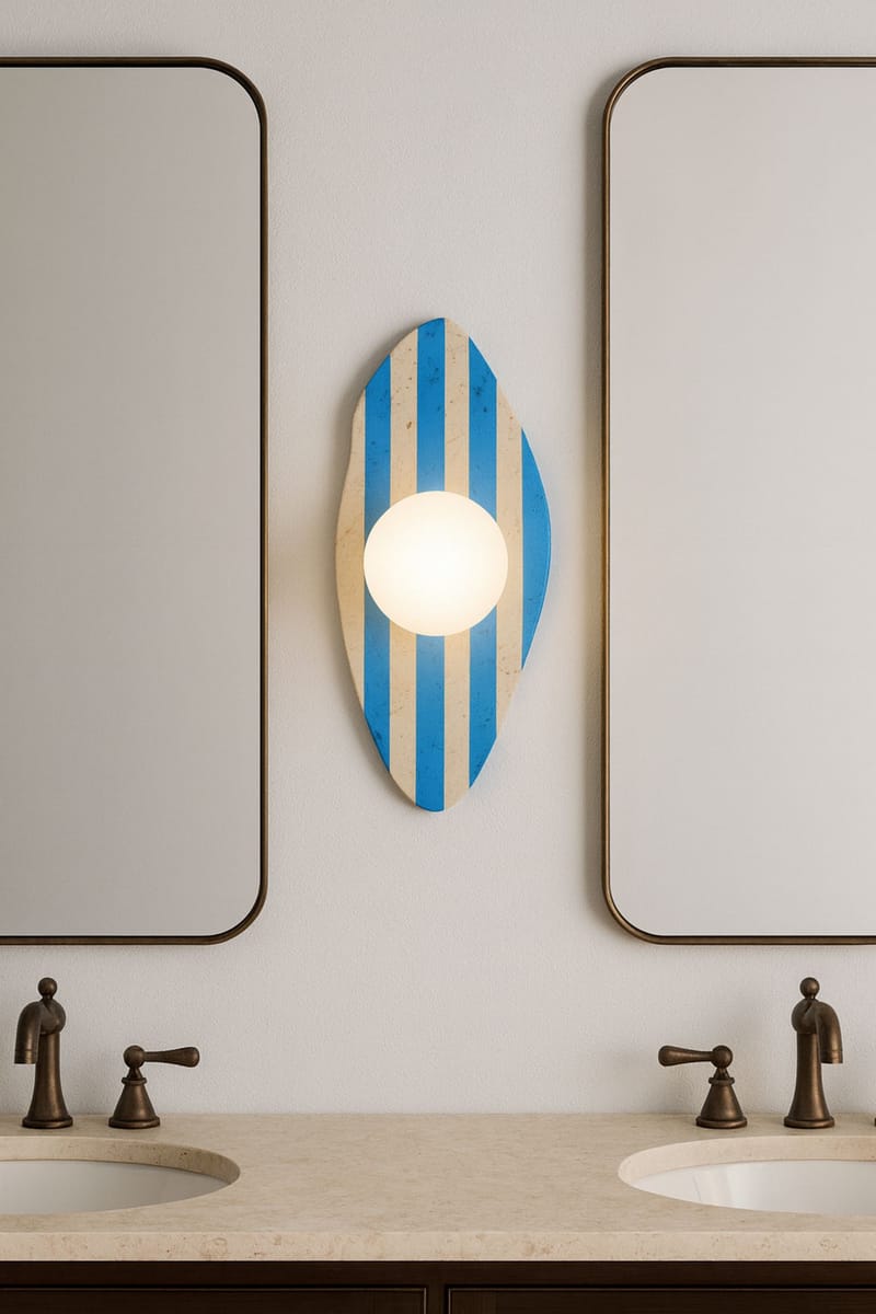 Thyrosel væglampe 10 cm - Beige, Hvid, Blå - Belysning - Lamper & indendørsbelysning - Væglampe