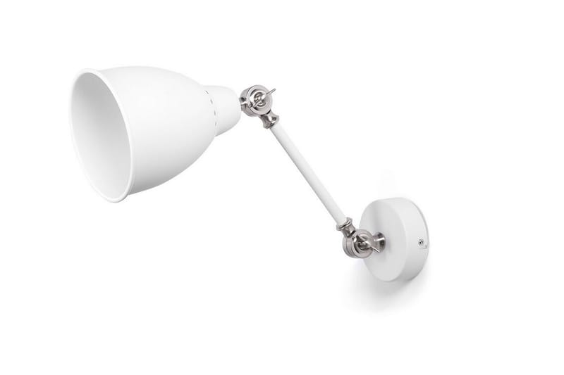 Tillatoba Væglampe M 2stk - Hvid - Læselampe væg - Sengelampe væg - Væglampe - Vægarmatur - Sengelampe - Soveværelse lampe
