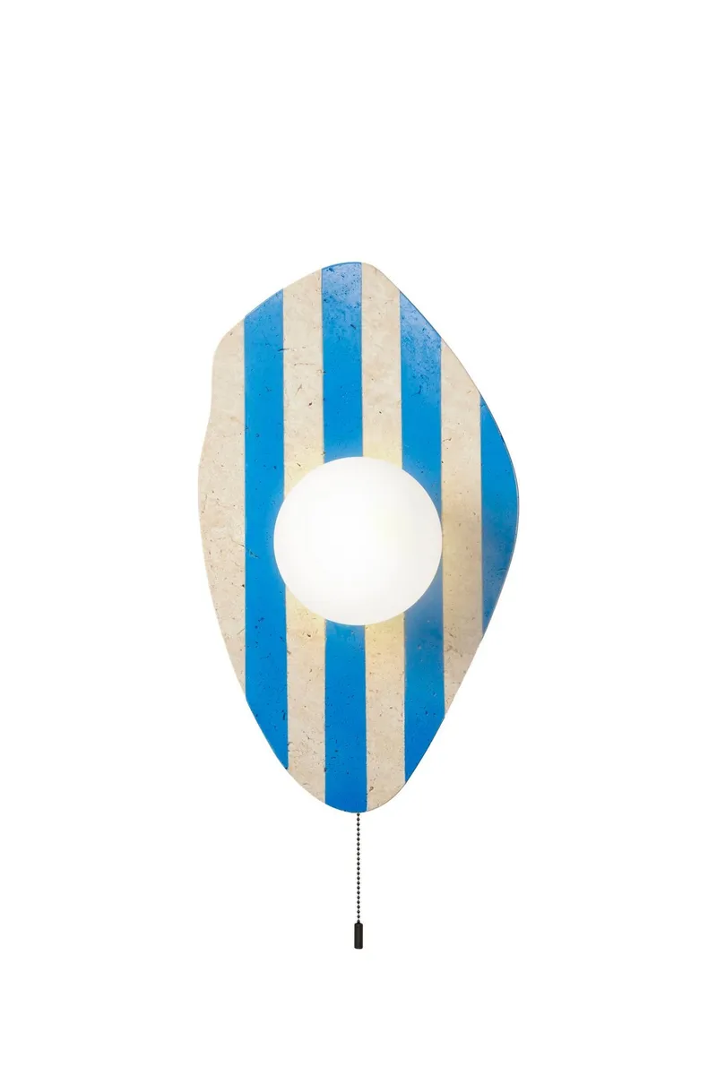 Torlic væglampe 10 cm, Beige, Hvid, Blå