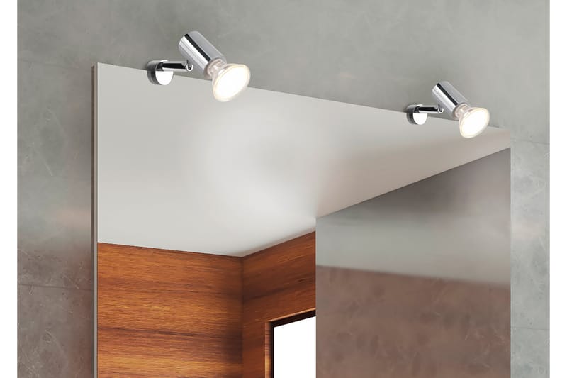 Trio Lighting Lorenzo H2O væglampe 1L GU10 krom - Belysning - Lamper & indendørsbelysning - Væglampe