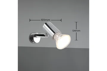 Trio Lighting Lorenzo H2O væglampe 1L GU10 krom - Belysning - Lamper & indendørsbelysning - Væglampe