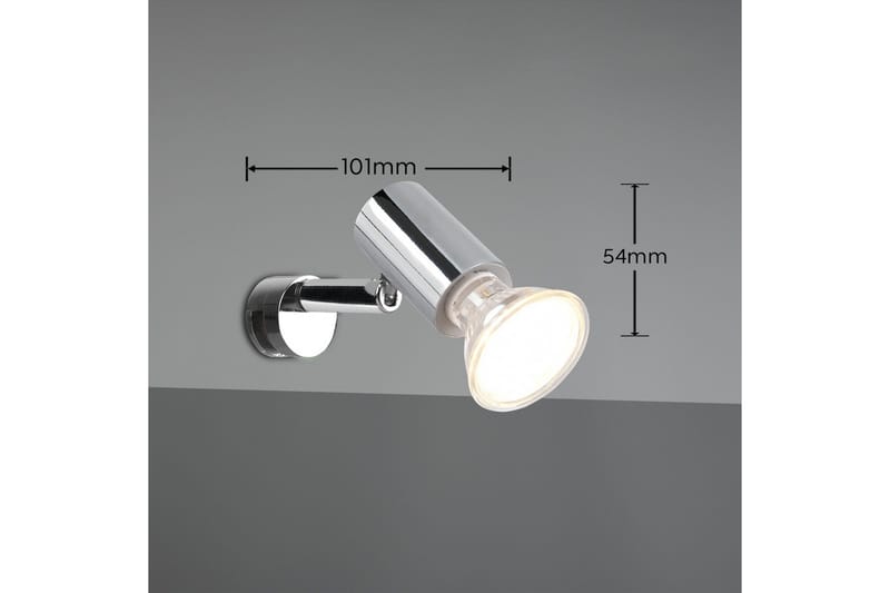 Trio Lighting Lorenzo H2O væglampe 1L GU10 krom - Belysning - Lamper & indendørsbelysning - Væglampe