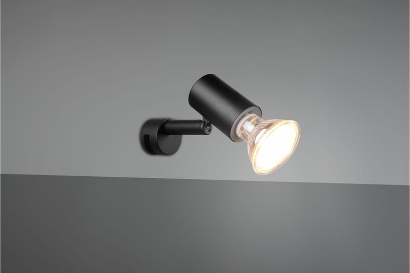 Trio Lighting Lorenzo H2O væglampe 1L GU10 matsort - Belysning - Lamper & indendørsbelysning - Væglampe