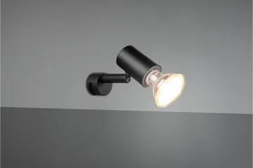Trio Lighting Lorenzo H2O væglampe 1L GU10 matsort - Belysning - Lamper & indendørsbelysning - Væglampe