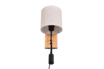 Trio Lighting Nilam Væglampe med Læselampe 18 cm LED + E27 Træ - Belysning - Lamper & indendørsbelysning - Væglampe