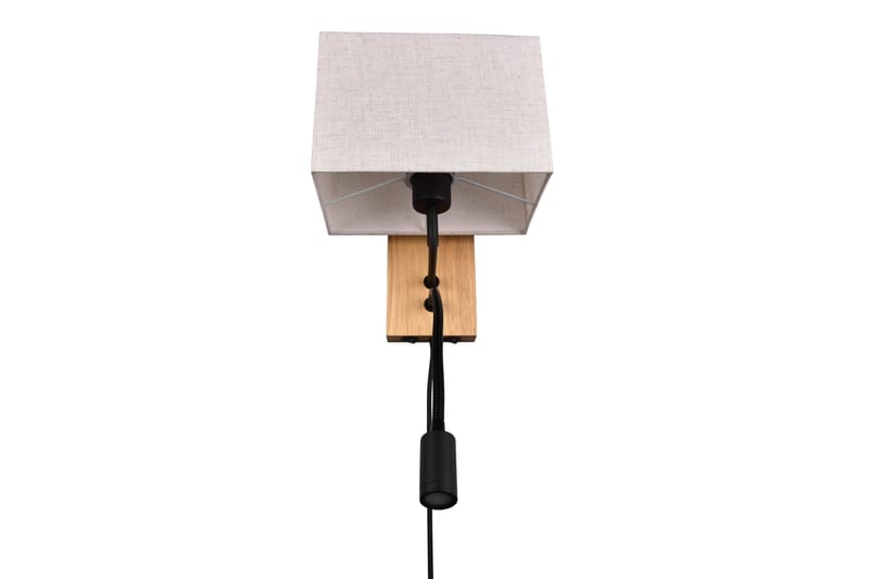 Trio Lighting Nilam Væglampe med Læselampe 25 cm LED + E27 Træ - Belysning - Lamper & indendørsbelysning - Væglampe