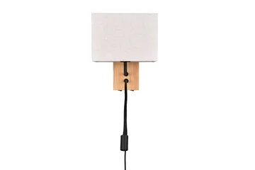 Trio Lighting Nilam Væglampe med Læselampe 25 cm LED + E27 Træ - Belysning - Lamper & indendørsbelysning - Væglampe