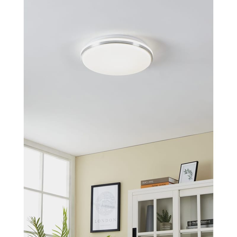 Væg-/Loftlampe Pinetto - Hvid, Krom - Belysning - Lamper & indendørsbelysning - Væglampe