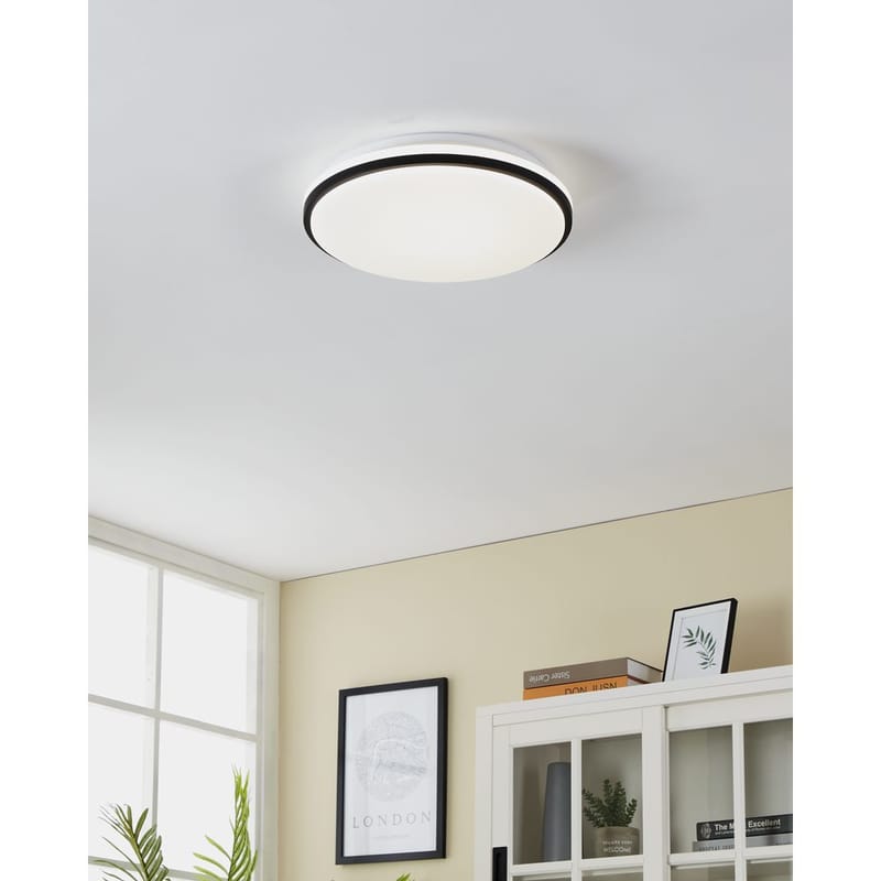 Væg-/Loftlampe Pinetto - Hvid, Sort - Belysning - Lamper & indendørsbelysning - Væglampe