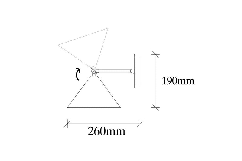 Væglampe Adrim Sort - Sort - Belysning - Lamper & indendørsbelysning - Væglampe