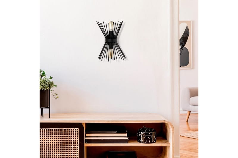 Væglampe Afroz Sort - Sort - Belysning - Lamper & indendørsbelysning - Væglampe