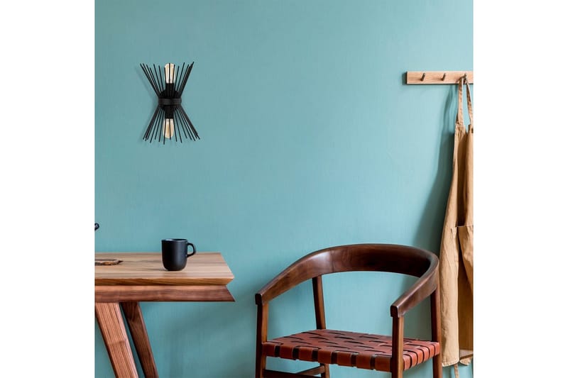 Væglampe Afroz Sort - Sort - Belysning - Lamper & indendørsbelysning - Væglampe