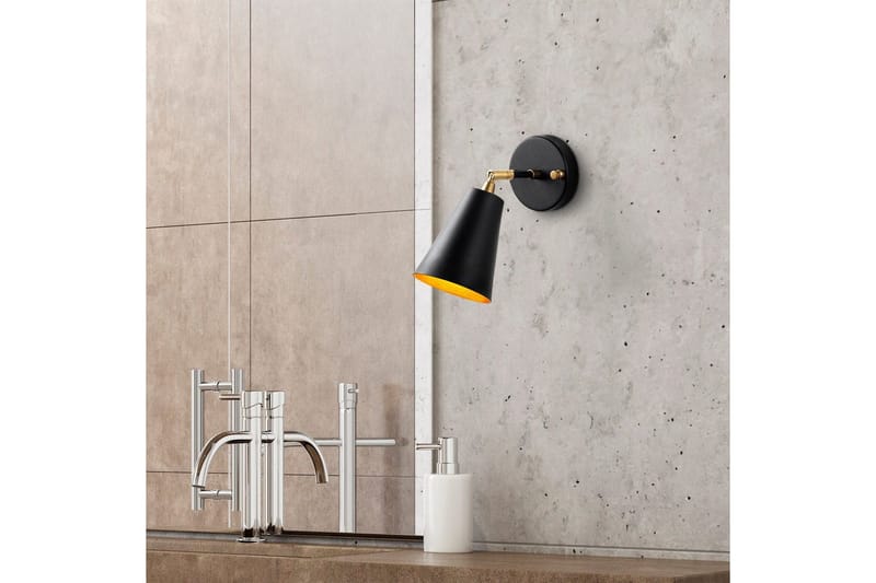 Væglampe Avraen Sort / Rany - Sort / Rany - Belysning - Lamper & indendørsbelysning - Væglampe